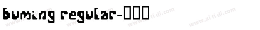 BuMing Regular字体转换